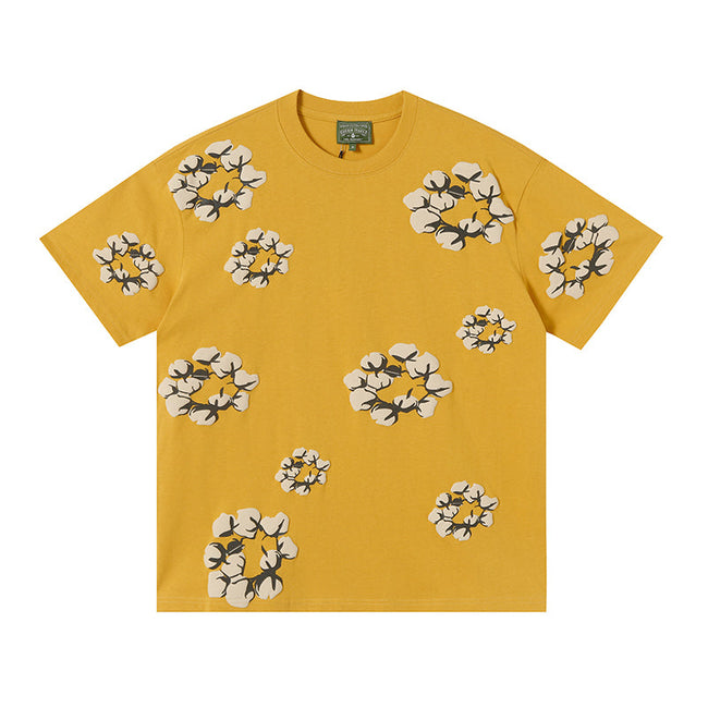 Denim Tears Mustard Yellow Oversized Beige Flower Wreath TOP Hover Image