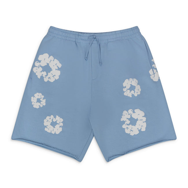 Denim Tears Blue Cotton Wreath Sweatshorts Hover Image