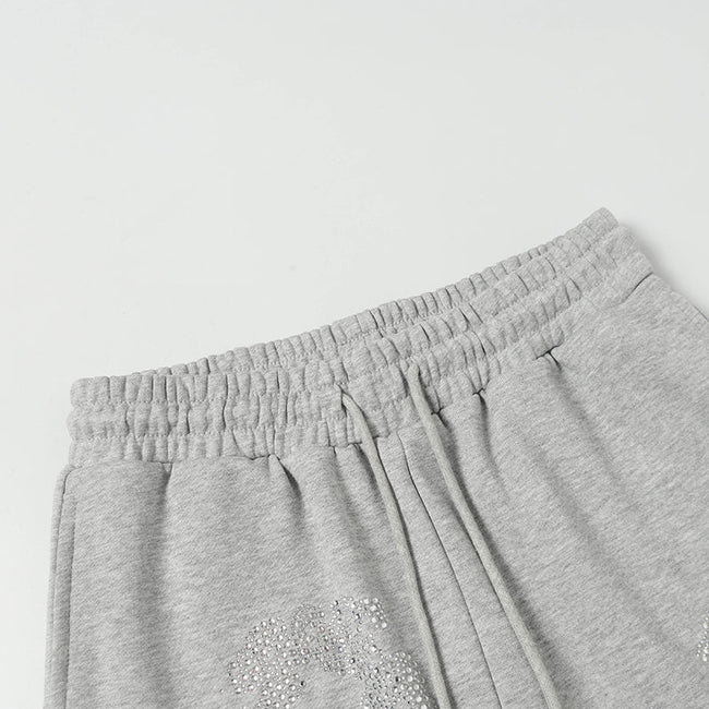 Denim Tears Light Gray Printed Short Sleeve T-Shirt & Drawstring Shorts Main Image
