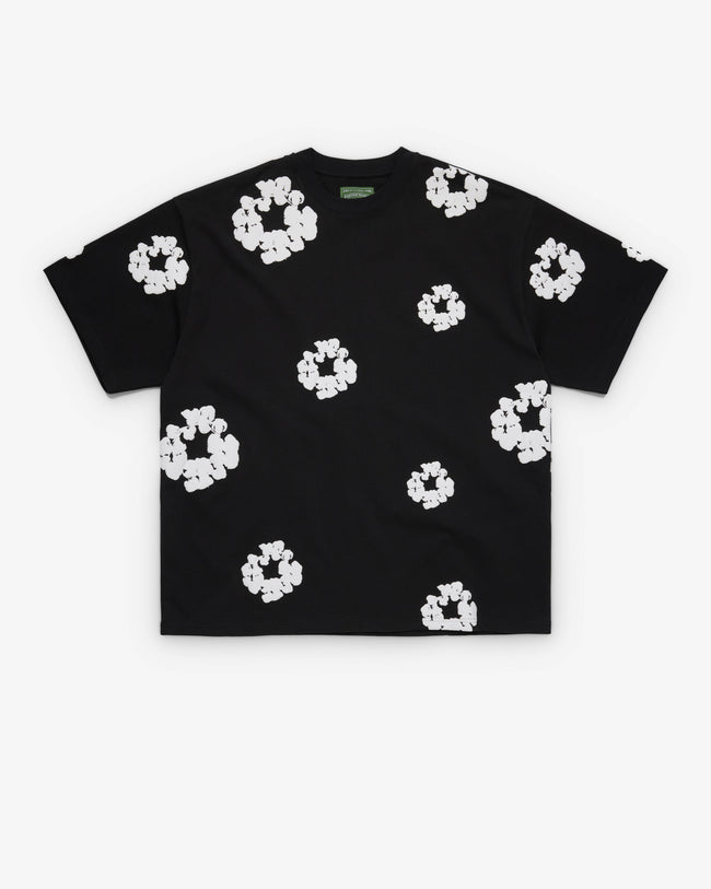 Denim Tears - Men's Cotton Wreath Tall Tee - (Black) Hover Image