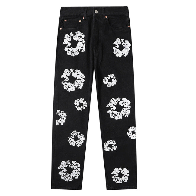 Denim Tears Wreath Black Denim Pants Main Image