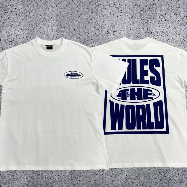 Corteiz RTW Box Logo T-Shirt – White/Green Hover Image