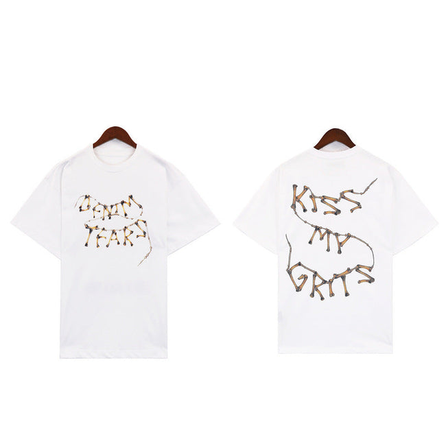 Denim Tears White Leopard Print Tee Hover Image