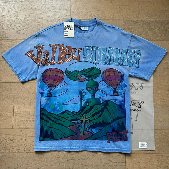 Vale Forever "Valley Summer Fest" Vintage Tee (Blue) Hover Image
