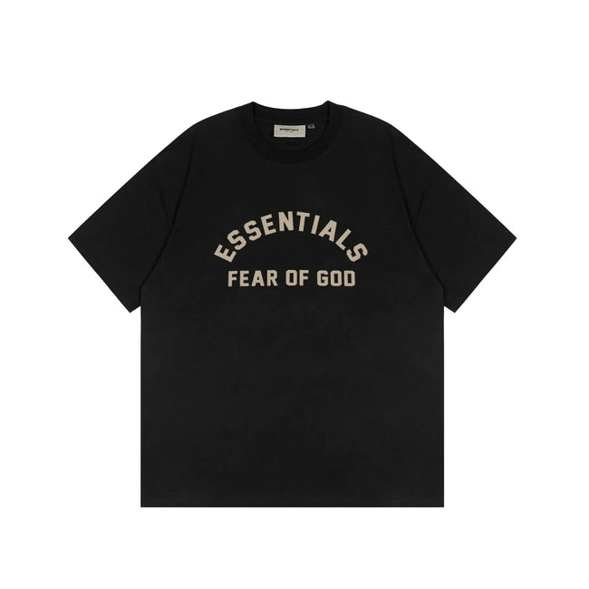 ESSENTIALS Short sleeved T-shirt European and American High Street FOG Double Line Men's and Women's American Trendy Brand Pure Cotton Round Neck Loose Set (20) Hover Image