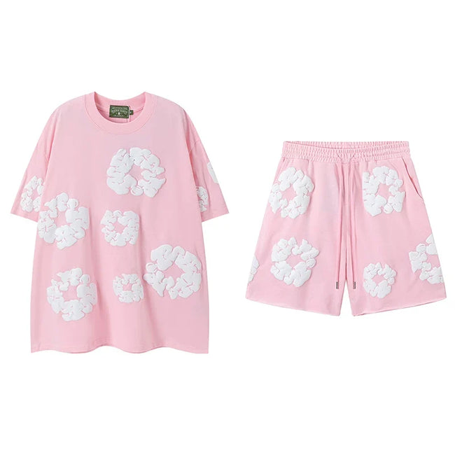 Denim Tears Pink Cotton Wreath Matching Set Hover Image