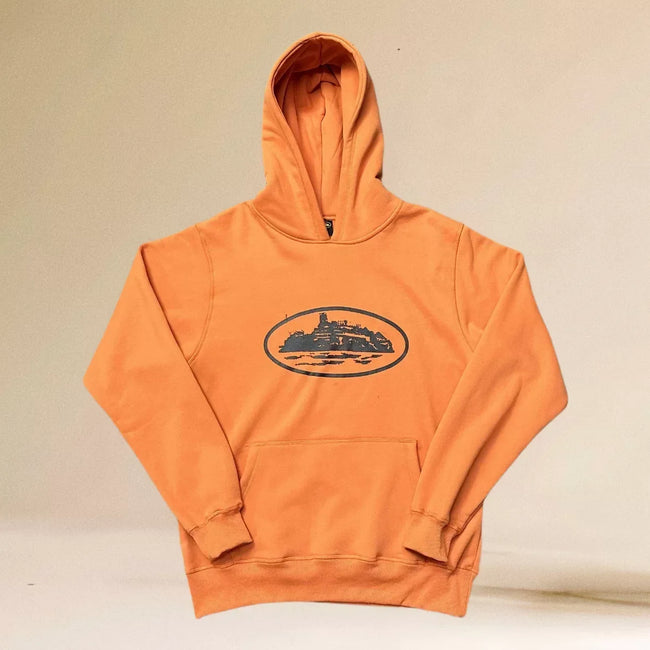 Corteiz Alcatraz Island Heavyweight Hoodie orange Hover Image