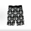 BAPE Style Monogram All-Over Print Ape Head Casual Shorts - Black/White
