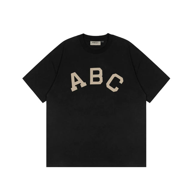 FOG double-line ESSENTIALS short-sleeved T-shirt men European and American couples trendy brand round neck loose cleanfit half-sleeved women (22) Hover Image