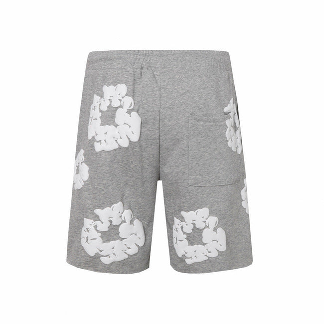 Denim Tears Grey Cotton Sweat Shorts Hover Image